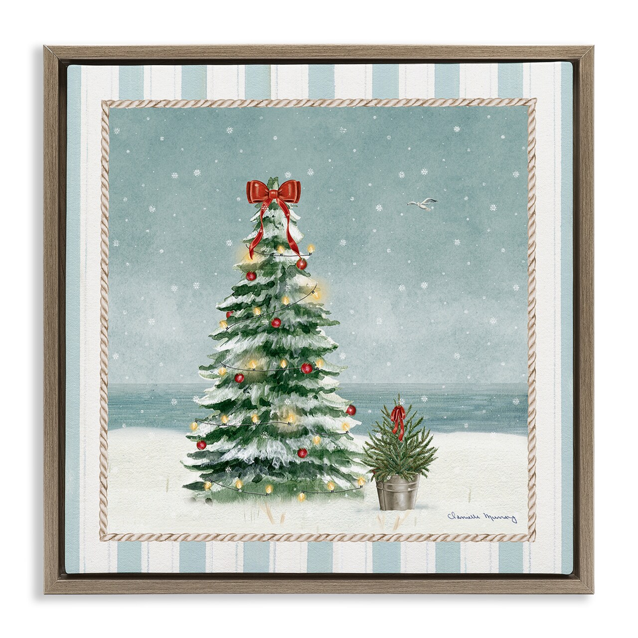 Stupell Industries Christmas In Newport Floating Frame By Danielle Murray